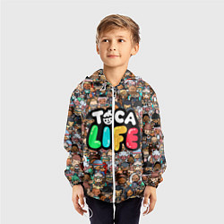 Ветровка с капюшоном детская Toca Life, цвет: 3D-белый — фото 2