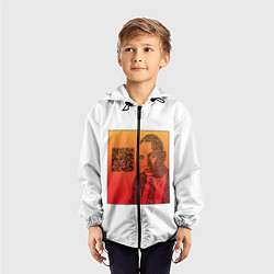 Ветровка с капюшоном детская QR Маяковский, цвет: 3D-черный — фото 2