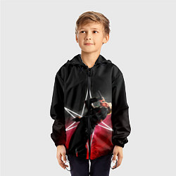 Ветровка с капюшоном детская Oliver on live, цвет: 3D-черный — фото 2
