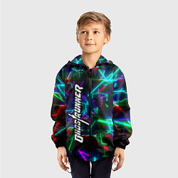 Ветровка с капюшоном детская Ghostrunner Logo, цвет: 3D-черный — фото 2