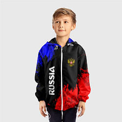Ветровка с капюшоном детская Russia Патриот, цвет: 3D-белый — фото 2