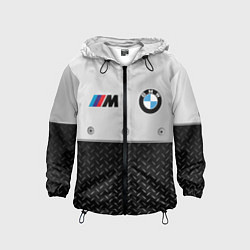 Ветровка с капюшоном детская BMW БМВ СТАЛЬ, цвет: 3D-черный