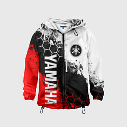 Ветровка с капюшоном детская YAMAHA - ЯМАХА, цвет: 3D-черный