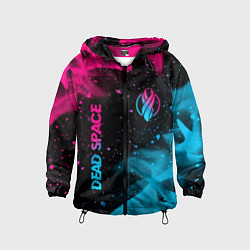 Детская ветровка Dead Space - neon gradient: символ и надпись верти