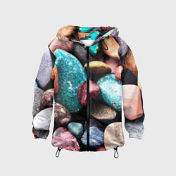 Детская ветровка Камни разноцветные