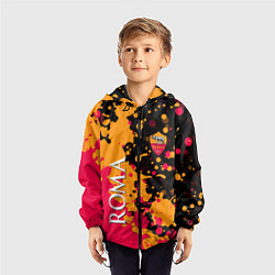 Ветровка с капюшоном детская Roma Краска, цвет: 3D-черный — фото 2