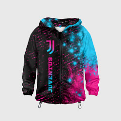 Детская ветровка Juventus - neon gradient: по-вертикали