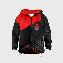 Ветровка с капюшоном детская Mitsubishi - Sportwear, цвет: 3D-черный