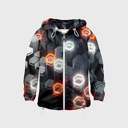 Детская ветровка Плитки со свечением броня