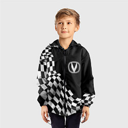 Ветровка с капюшоном детская Changan racing flag, цвет: 3D-черный — фото 2