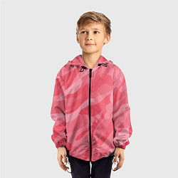 Ветровка с капюшоном детская Pink military, цвет: 3D-черный — фото 2