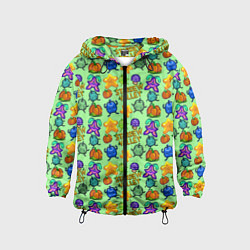 Ветровка с капюшоном детская Джунимо из Стардью, цвет: 3D-черный