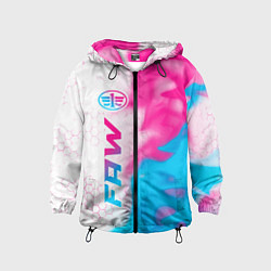 Детская ветровка FAW neon gradient style: по-вертикали