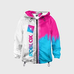 Детская ветровка Roblox neon gradient style: по-вертикали