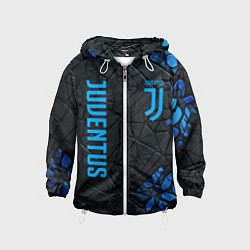 Ветровка с капюшоном детская Juventus logo, цвет: 3D-белый