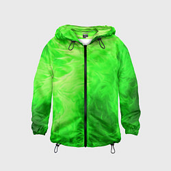 Детская ветровка Яркий зеленый фон