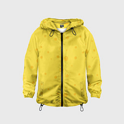 Ветровка с капюшоном детская Желтый сыр, цвет: 3D-черный