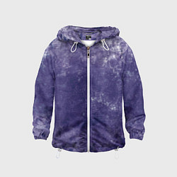 Ветровка с капюшоном детская Абстракция - violet color background, цвет: 3D-белый