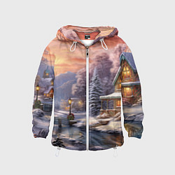 Детская ветровка Зима в городе