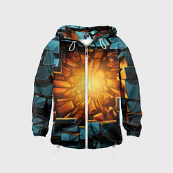 Детская ветровка Геометрическая огненная яма иллюзия