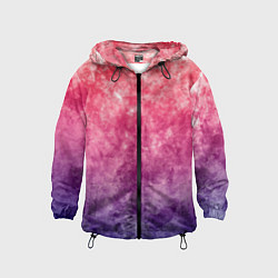 Детская ветровка Абстракция - сине-красные облака