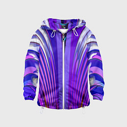 Детская ветровка Фиолетовые линии и полосы