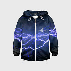 Ветровка с капюшоном детская Counter Strike - lightning, цвет: 3D-белый