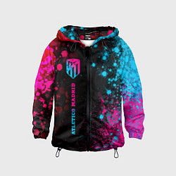 Детская ветровка Atletico Madrid - neon gradient по-вертикали