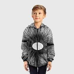 Ветровка с капюшоном детская Поглощение, цвет: 3D-черный — фото 2