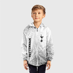 Ветровка с капюшоном детская Tottenham sport на светлом фоне вертикально, цвет: 3D-белый — фото 2