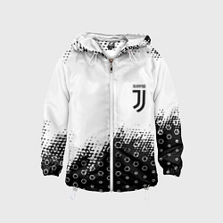 Ветровка с капюшоном детская Juventus sport steel, цвет: 3D-белый