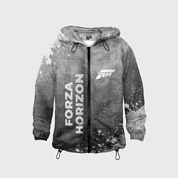Ветровка с капюшоном детская Forza Horizon - grey gradient вертикально, цвет: 3D-черный