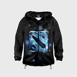 Ветровка с капюшоном детская Dota 2 - ice, цвет: 3D-черный