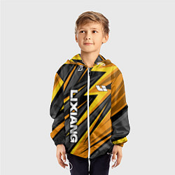 Ветровка с капюшоном детская Lixiang- gold edition, цвет: 3D-белый — фото 2