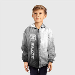 Ветровка с капюшоном детская Zotye - grey gradient по-вертикали, цвет: 3D-черный — фото 2