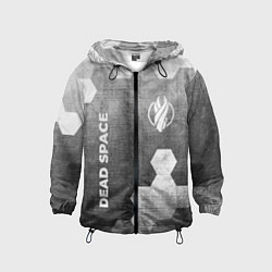 Ветровка с капюшоном детская Dead Space - grey gradient вертикально, цвет: 3D-черный