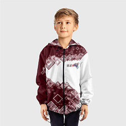 Ветровка с капюшоном детская Сноуборд горы зовут, цвет: 3D-черный — фото 2