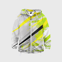 Детская ветровка Color white light green