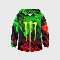 Детская ветровка Monster energy огонь лого
