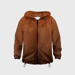 Детская ветровка Красно-коричневый текстурированный градиент