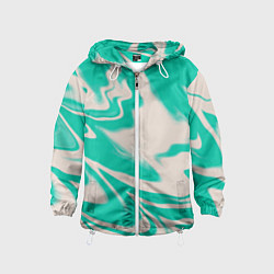 Детская ветровка Color white turquoise