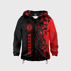 Детская ветровка Chelsea - red gradient по-вертикали