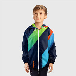 Ветровка с капюшоном детская Multicolored, цвет: 3D-белый — фото 2