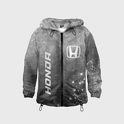 Ветровка с капюшоном детская Honda - grey gradient вертикально, цвет: 3D-черный