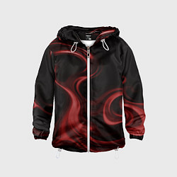 Ветровка с капюшоном детская Color red, цвет: 3D-белый
