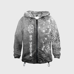 Детская ветровка Among Us - grey gradient по-вертикали