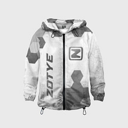 Ветровка с капюшоном детская Zotye - white gradient вертикально, цвет: 3D-черный