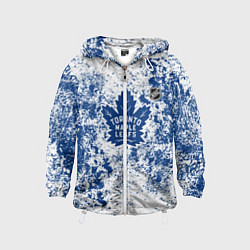 Ветровка с капюшоном детская Toronto Maple Leafs NHL white, цвет: 3D-белый