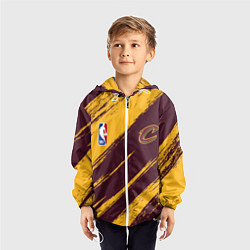 Ветровка с капюшоном детская Кливленд Кавальерс - команда НБА, цвет: 3D-белый — фото 2