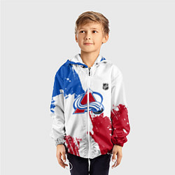 Ветровка с капюшоном детская Колорадо Эвеланш - брызги красок, цвет: 3D-белый — фото 2